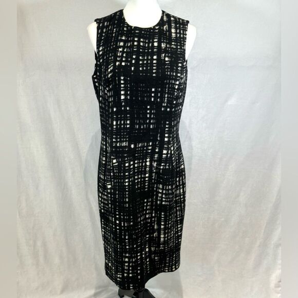 Michael Kors Collection Black Smoke Wool Gibo Spa Dress size 10 - Picture 2 of 6